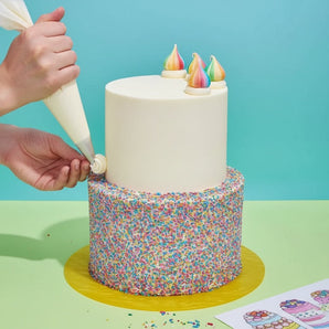 Bespoke 2-Tier Cake  Crumbs & Doilies